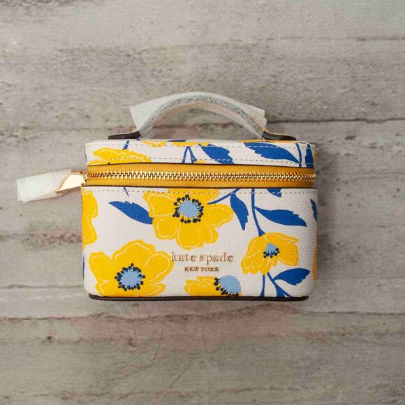 NWT kate spade Morgan Sunshine Floral Printed Jewelry Case - Picture 2 of 11